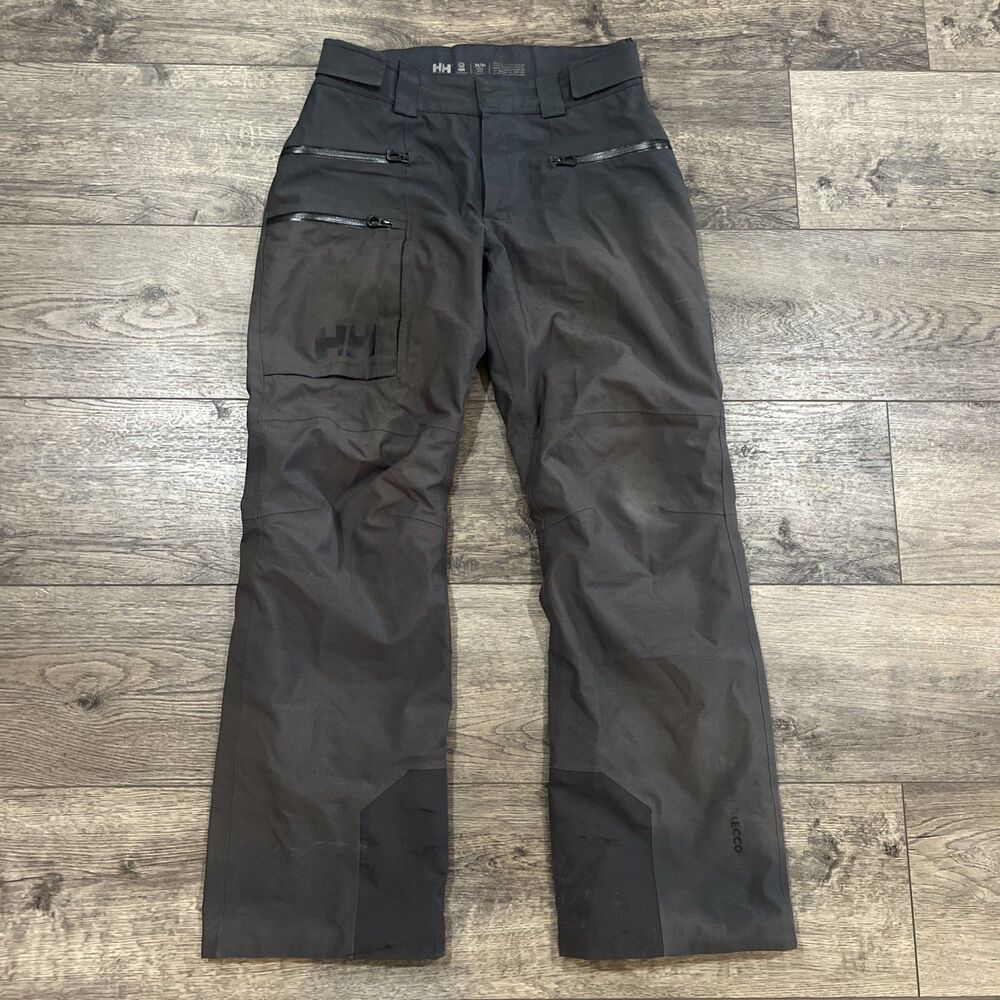 Helly Hansen Recco Tech Snowboarding Ski Pants Gray - Men's Medium